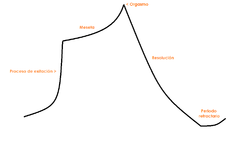 representación gráfica orgasmo